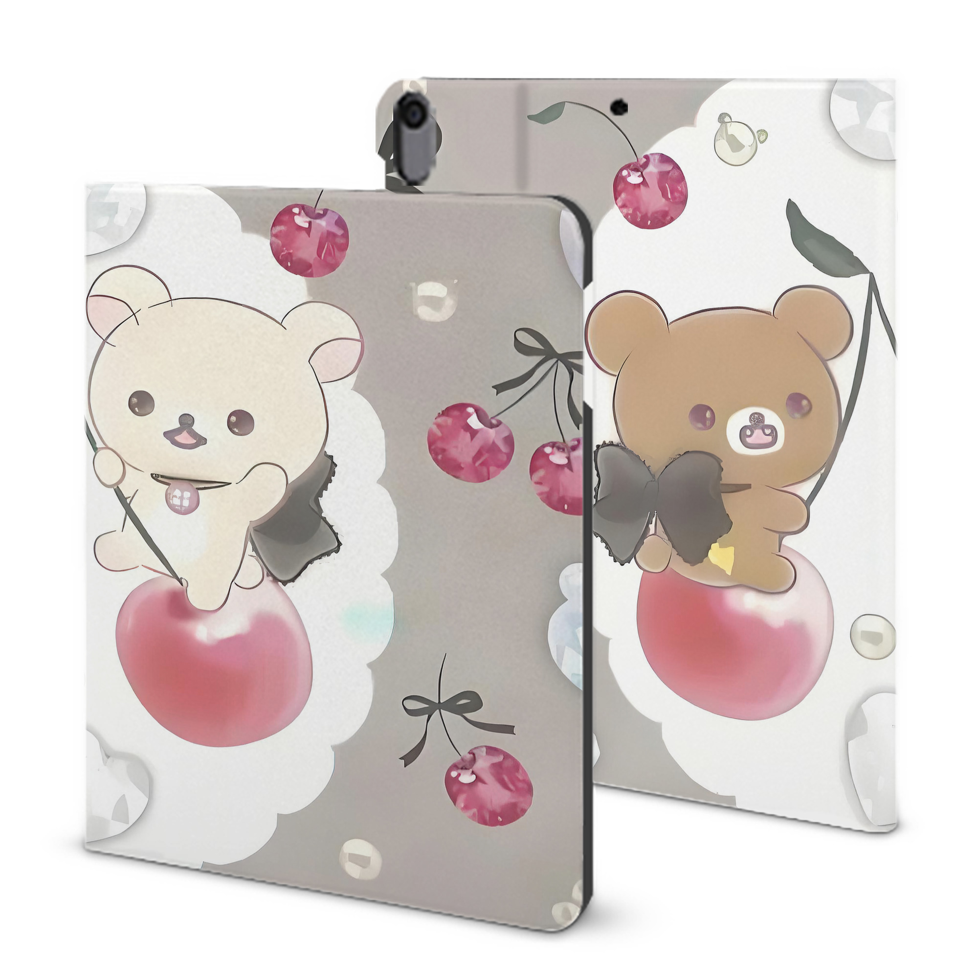 （画像用） リラックマ リラックマ キイロイトリ Rilakkuma Korilakkuma Kiiroitori IPad ケース ブック型 PUレザー TPU 耐衝撃 軽量 薄型 ペン収納なし 全面保護 IPad 各モデル対応
